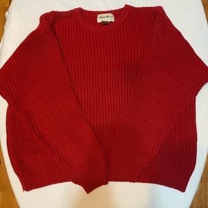Eddie Bauer Over-sized Red Sweater